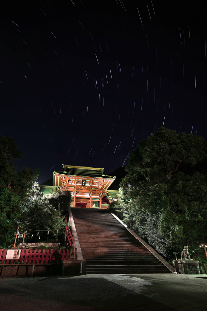 八幡宮とカシオペア座