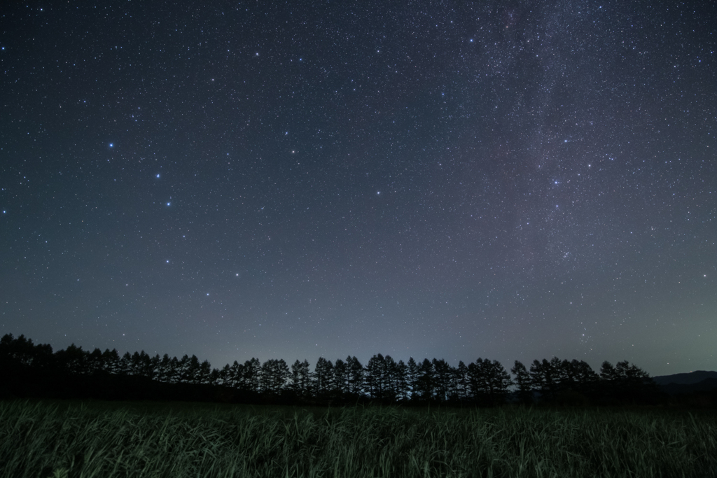 野辺山高原の北の星空