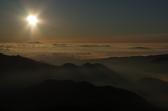 穂高岳 ご来光・雲海 その１
