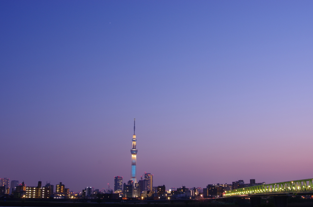東京スカイツリー　ライティング