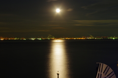 東京湾の月光