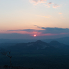 摩周湖第三展望台からの夕日-3-