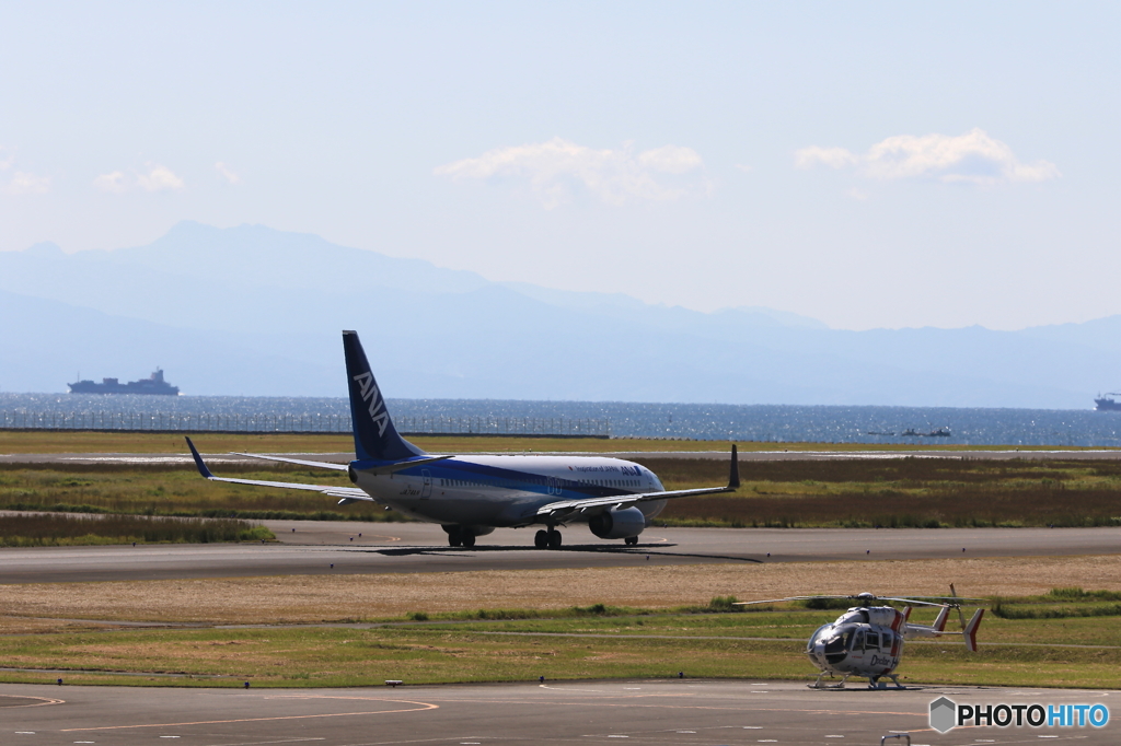 RWY07へ