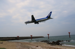 RWY07へアプローチ (2)