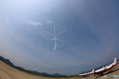 上方空中開花