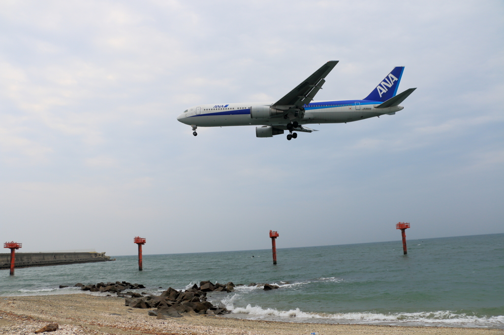 RWY07へアプローチ
