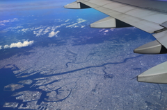 大阪上空