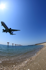RWY07へ