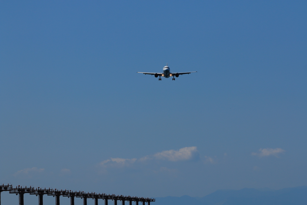RWY07へアプローチ