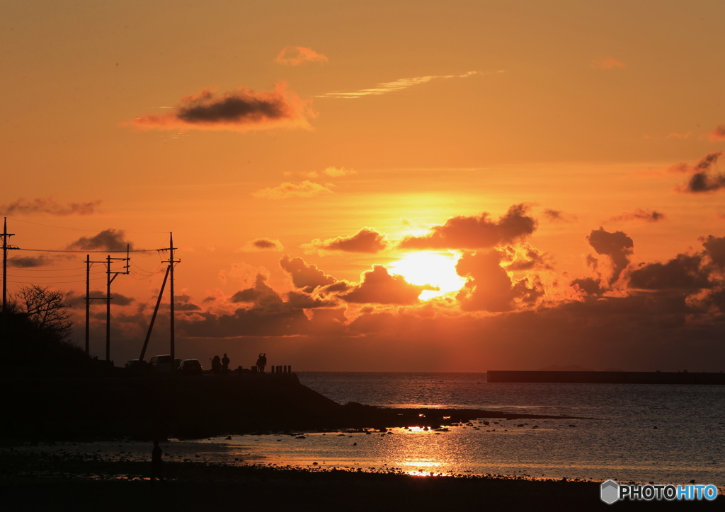 瀬長島の夕陽