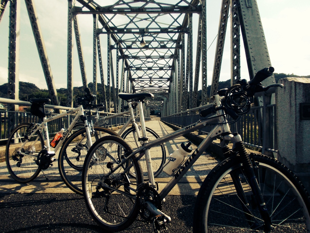 晴れの日は自転車も乗ろう
