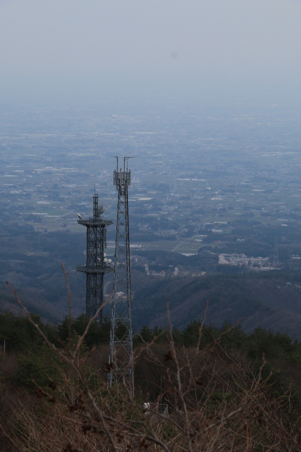 山下りの途中にて