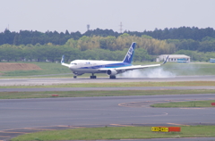 成田空港にて9
