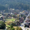 秋の白川郷～朝陽あたり