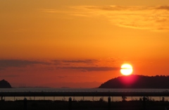 夕日沈み