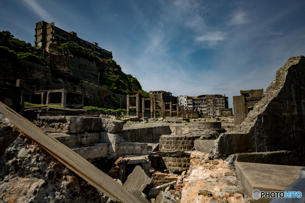 軍艦島　上陸