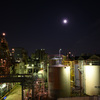 月夜の工場