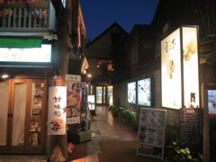 夜の小町のあるとおり