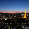 東京タワーと富士山