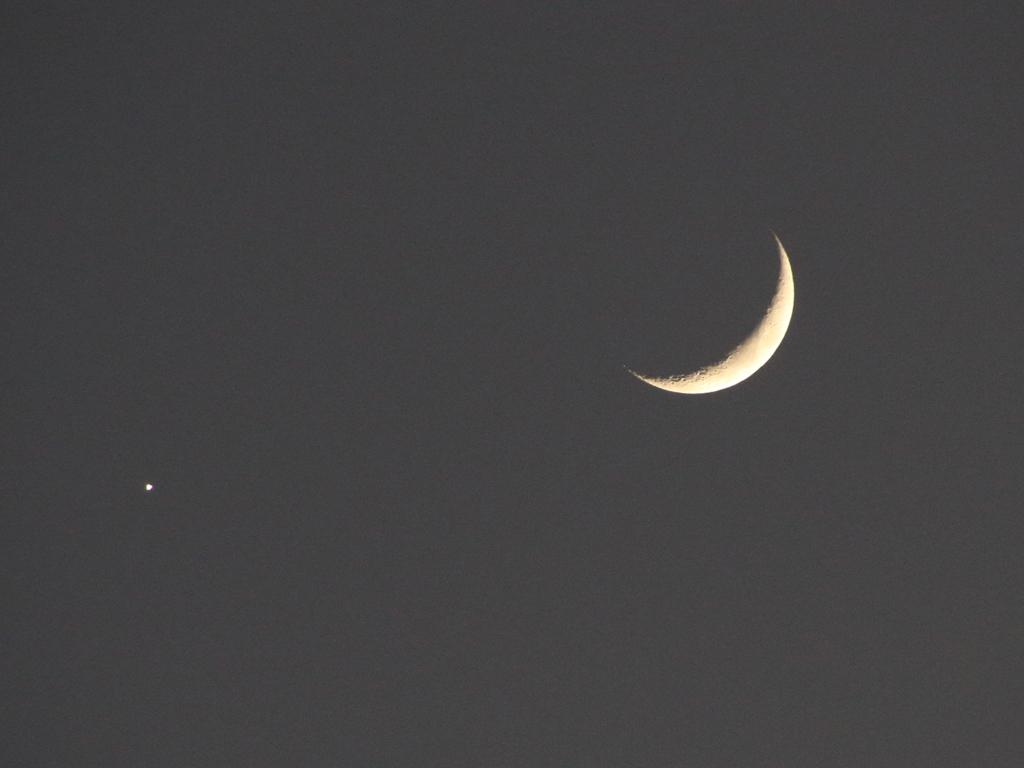 月と金星