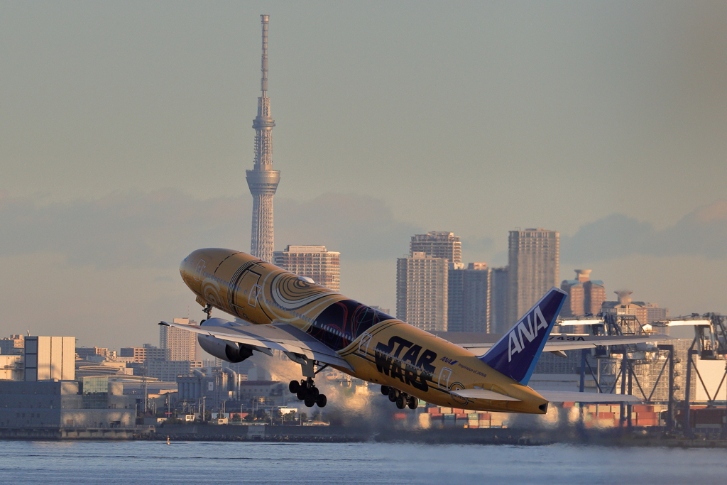 B777とスカイツリー