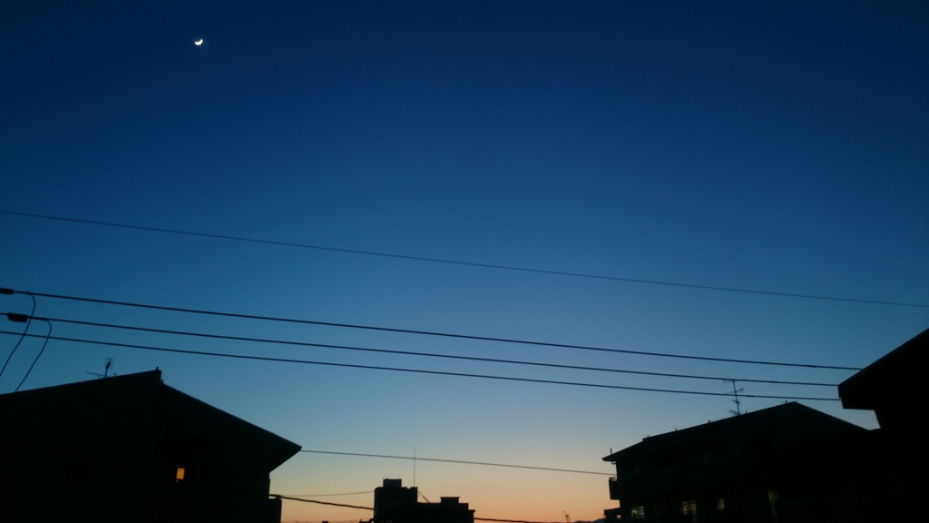 夕焼け→夜への旅