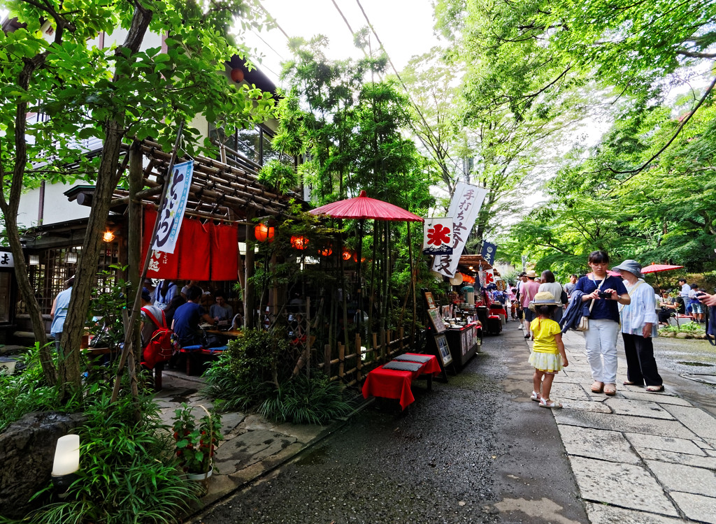 深大寺山門前の通り②