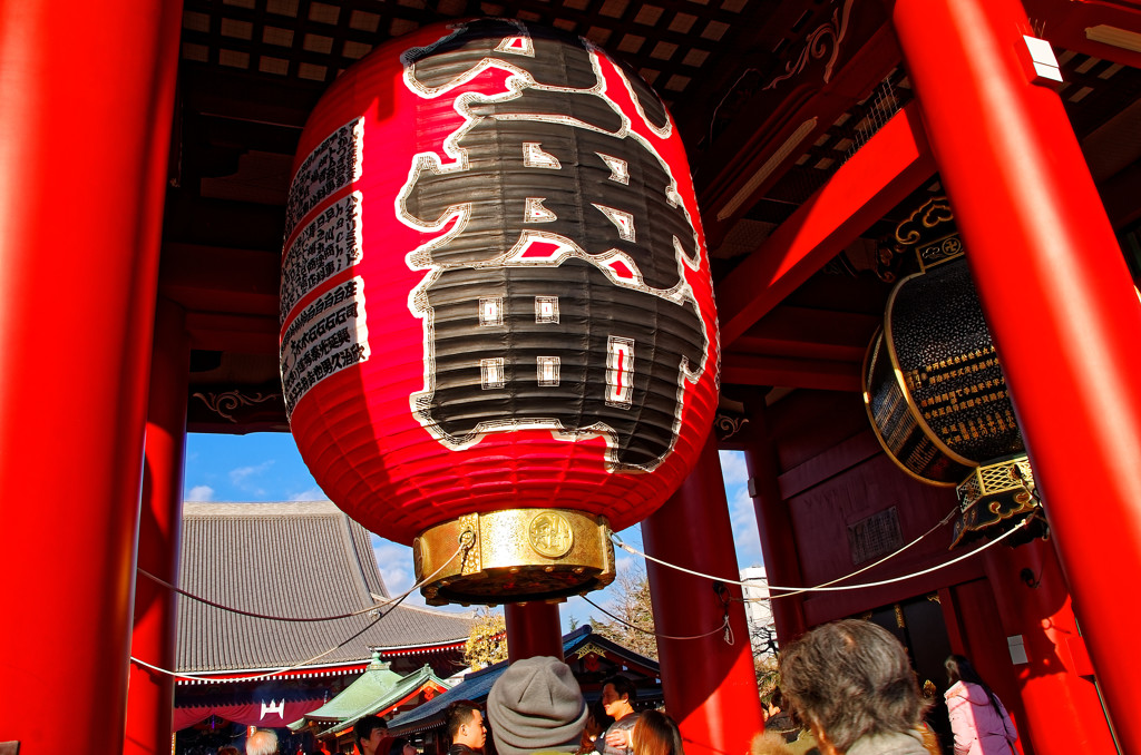 小舟町大提灯　浅草寺にて