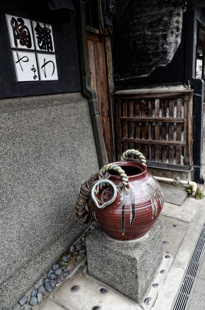 川越　蔵の街で見つけた陶器屋のオブジェ