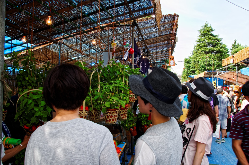 ほうずき市での一コマ②　浅草寺にて