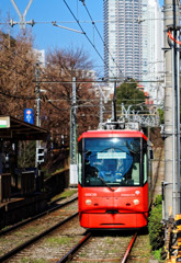 都電荒川線沿線　学習院下駅にて