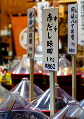 都電荒川線沿線　ジョイフル三ノ輪商店街（９）お味噌屋さんにて