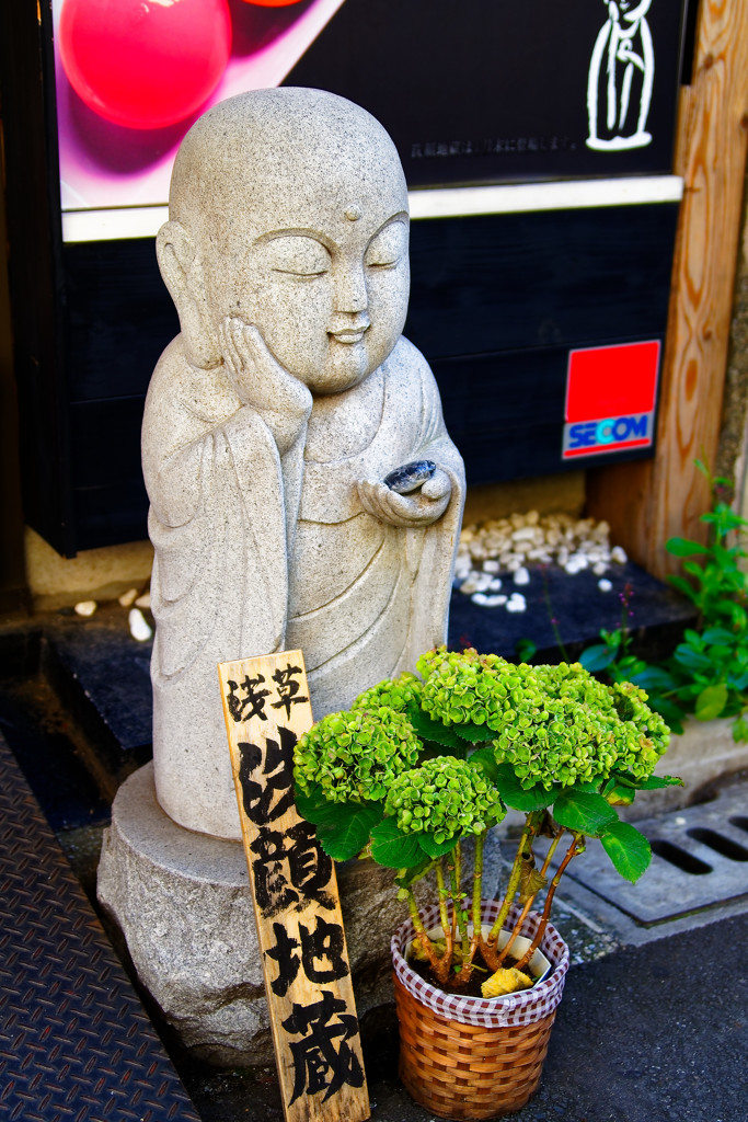 洗顔地蔵　浅草にて