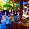 二人の幼い子 可愛すぎる（松陰神社にて）