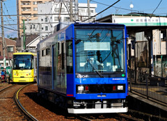 都電荒川線沿線　雑司ヶ谷駅にて