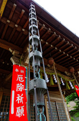 青渭神社の鎖樋　深大寺周辺にて