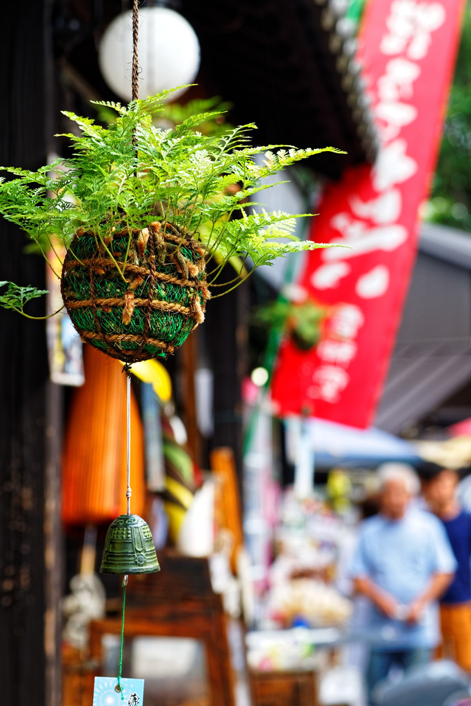 釣りしのぶ風鈴のある風景③　小江戸川越　菓子屋横丁にて