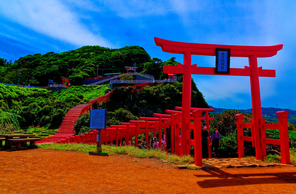 元乃隅稲成神社の123本目の鳥居　(山口県 長門市 )