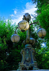 皇居正門石橋飾電燈 　（江戸東京たてもの園　東ゾーン）