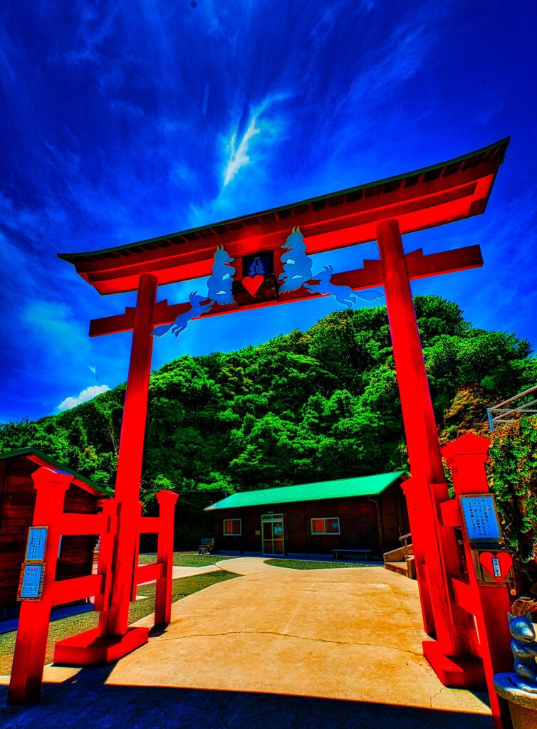1本目の鳥居(長門市 元乃隅稲成神社)