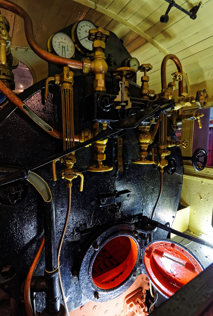 鉄道博物館（大宮）　タンク式蒸気機関車の窯