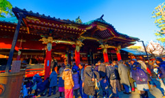 明けましておめでとうございます　（根津神社 初詣 ）