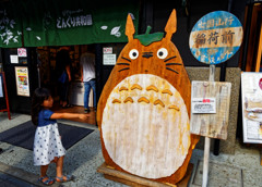 お腹凄～い！　小江戸川越　どんぐり共和国前にて
