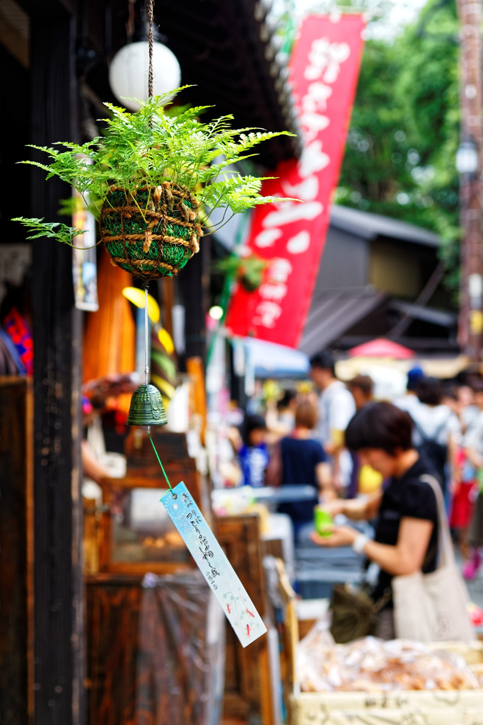 釣りしのぶ風鈴のある風景②　小江戸川越　菓子屋横丁にて