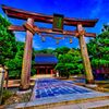 厳かな本殿鳥居（萩市 松陰神社)