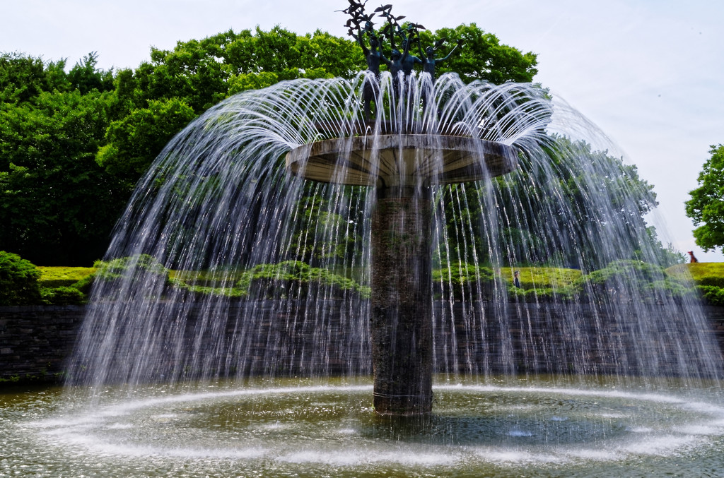 カナールの噴水　国営昭和記念公園にて