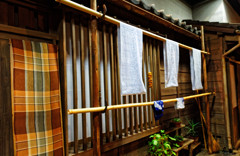 洗濯物干してる風景　上野”下町風俗資料館”にて