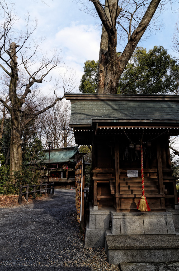 調神社にて