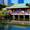中島の御茶屋と水鏡　（浜離宮恩賜庭園）