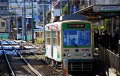 都電荒川線沿線　東池袋四丁目駅にて